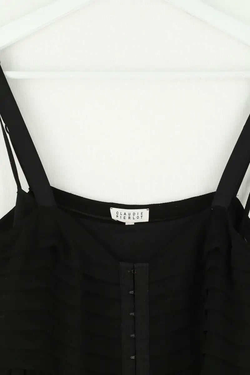 Robe Claudie Pierlot Noir en Synthétique