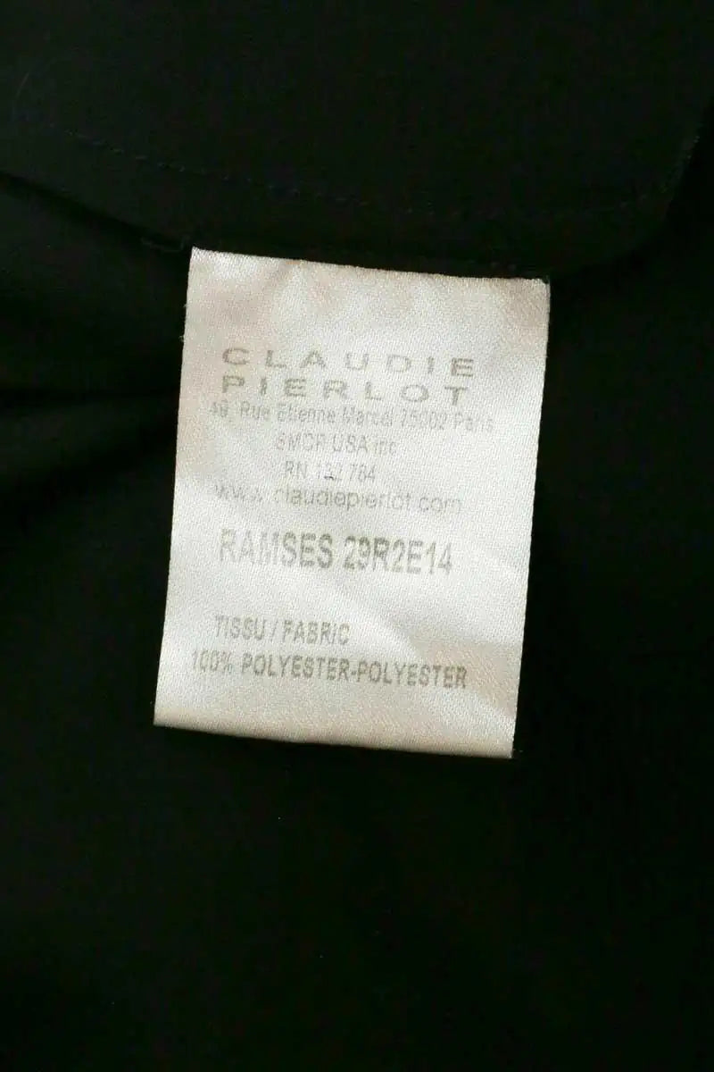 Robe Claudie Pierlot Noir en Synthétique