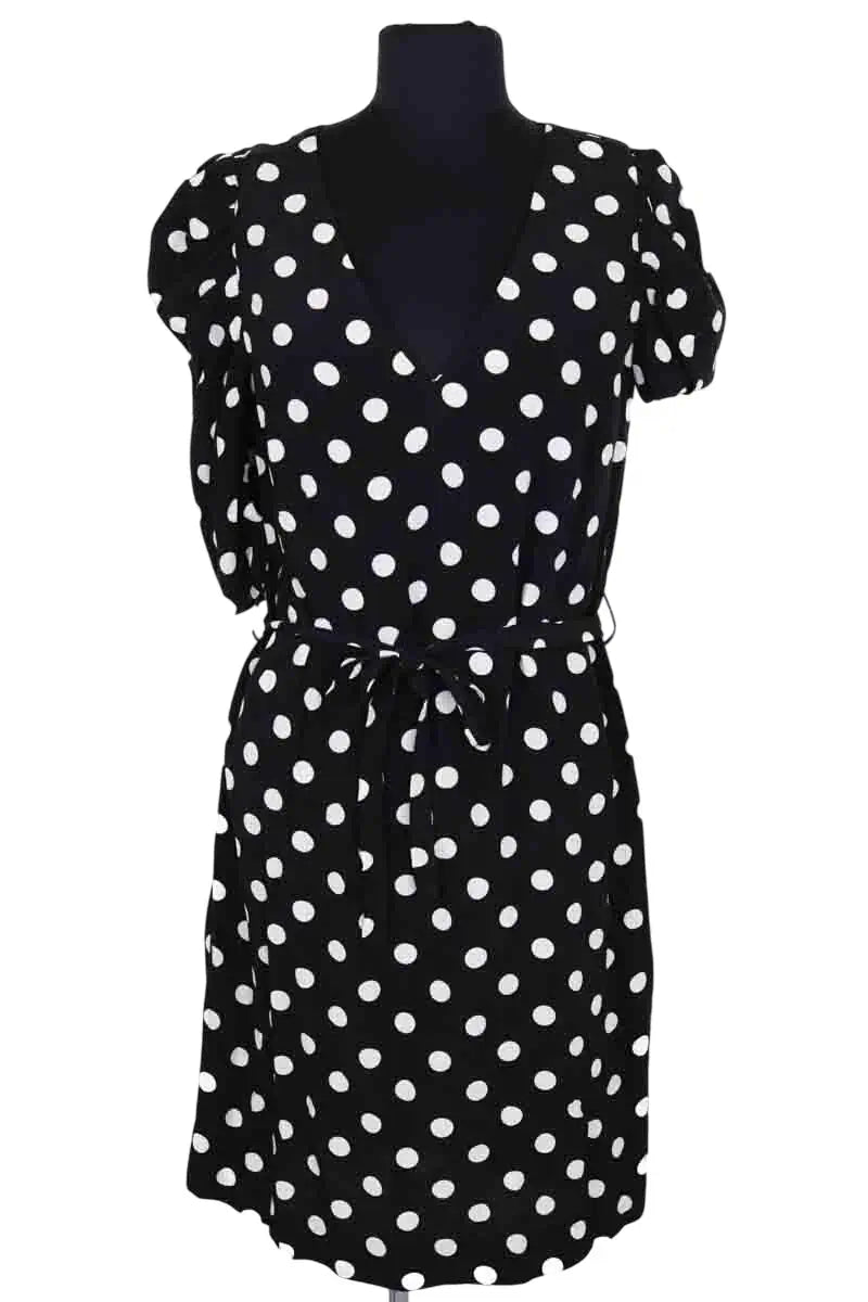 Robe Claudie Pierlot Noir en Viscose, taille L - Seconde Main