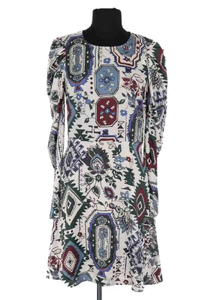 Robe Claudie Pierlot Print clair Multicolore en Synthétique, taille XS - Seconde Main