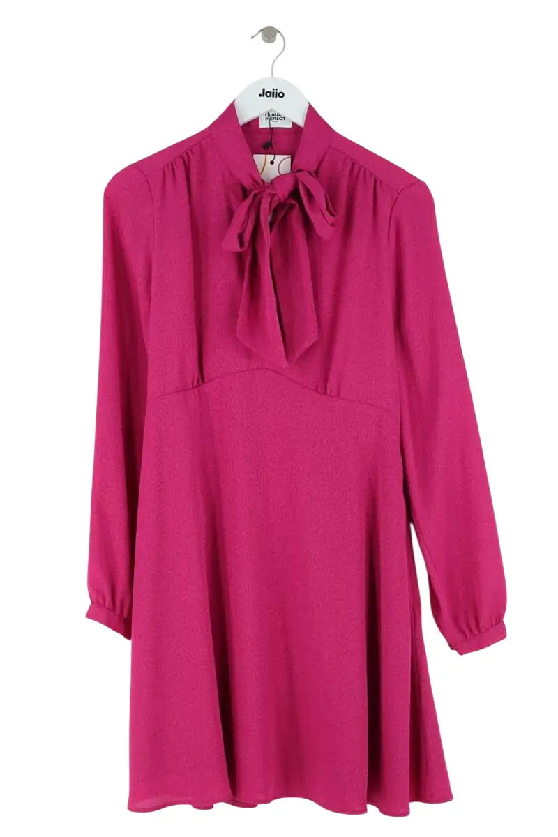Robe Claudie Pierlot Rose en Synthétique, taille S - Seconde Main