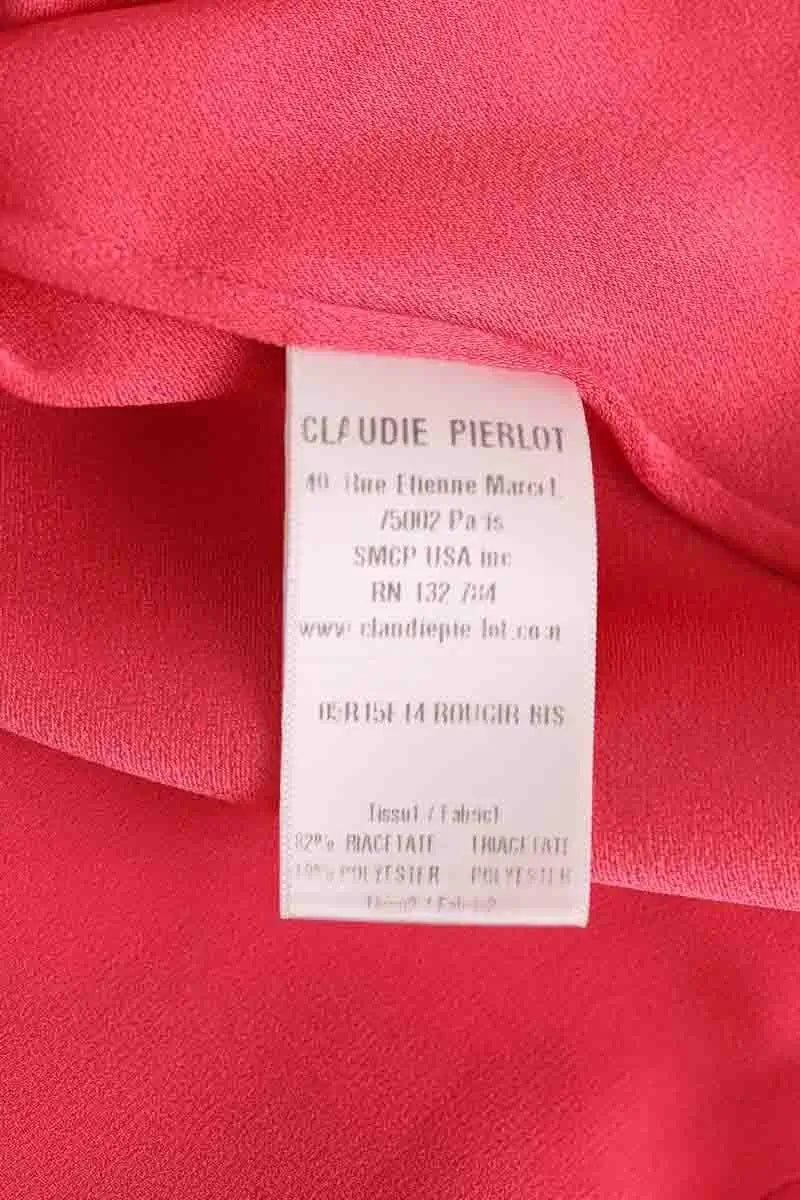 Robe Claudie Pierlot Rose en Synthétique