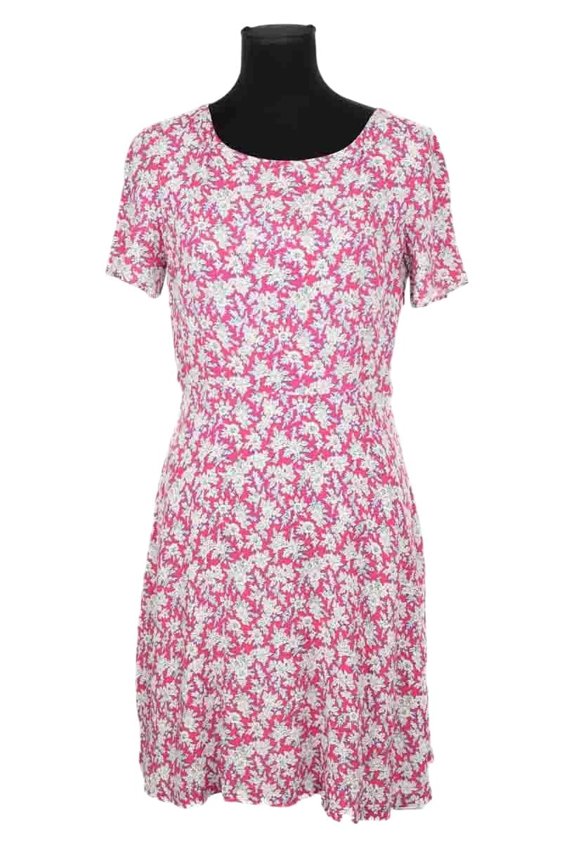 Robe Claudie Pierlot Rose en Viscose, taille M - Seconde Main