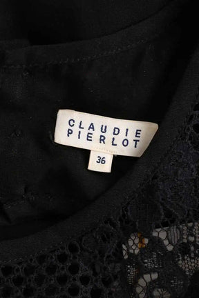 Robe Claudie Pierlot Rosy Noir en Polyester