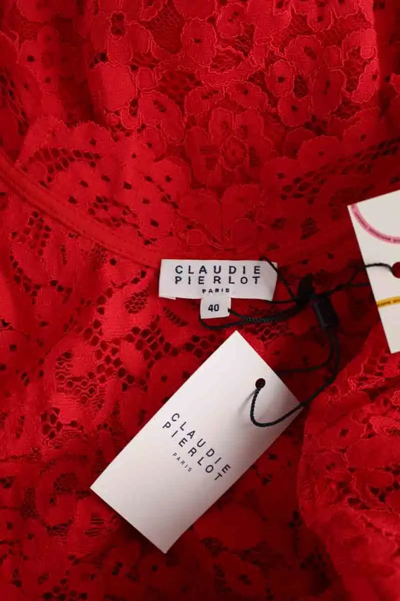 Robe Claudie Pierlot Rouge en Coton