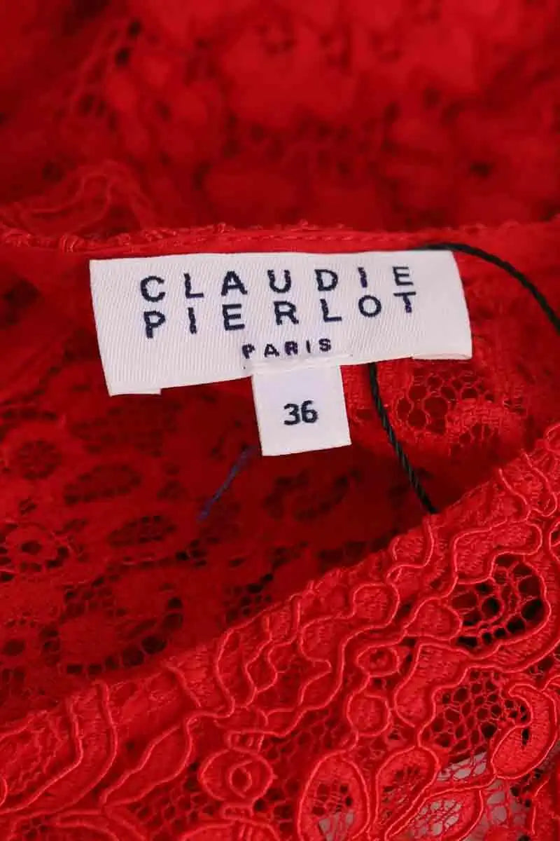 Robe Claudie Pierlot Rouge en Coton
