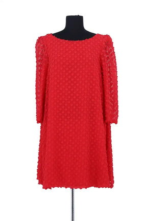 Robe Claudie Pierlot Rouge en Synthétique, taille L - Seconde Main