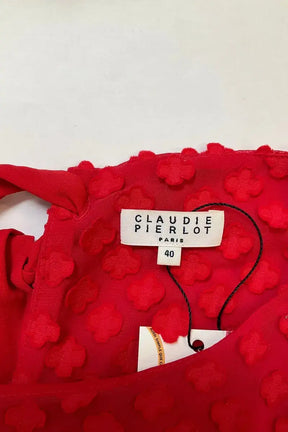 Robe Claudie Pierlot Rouge en Synthétique