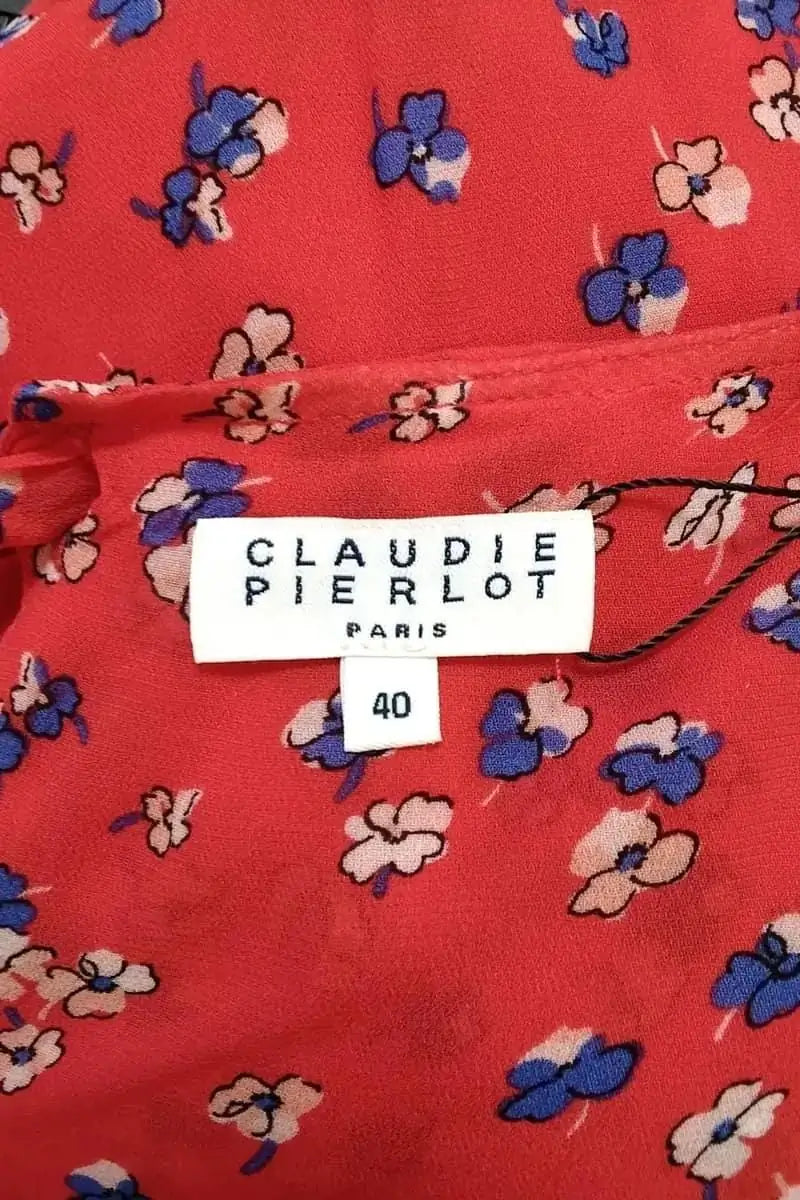 Robe Claudie Pierlot Rouge en Viscose