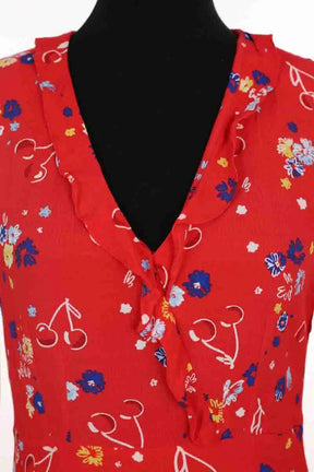 Robe Claudie Pierlot Rouge en Viscose