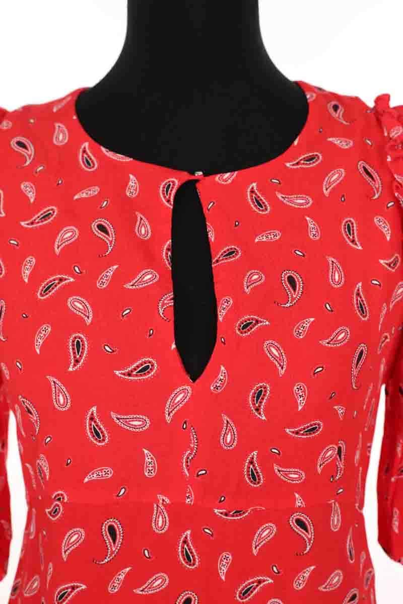 Robe Claudie Pierlot Rouge en Viscose