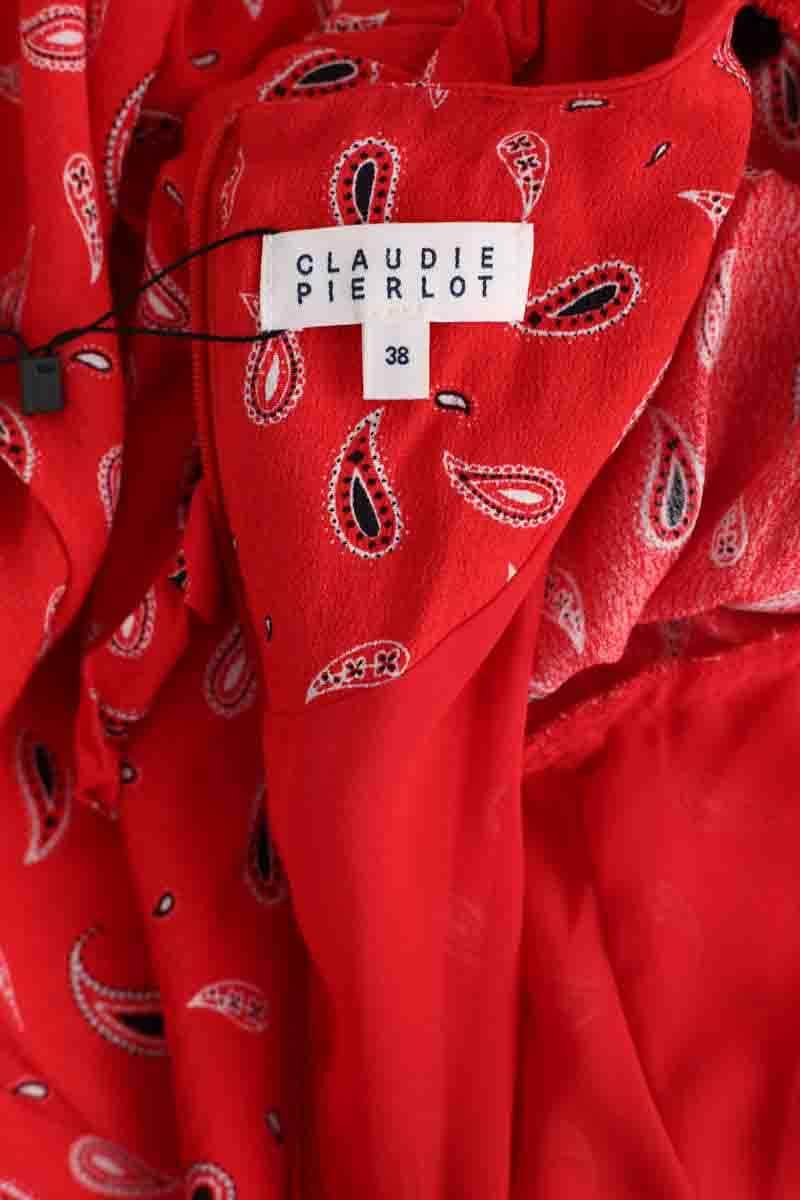 Robe Claudie Pierlot Rouge en Viscose
