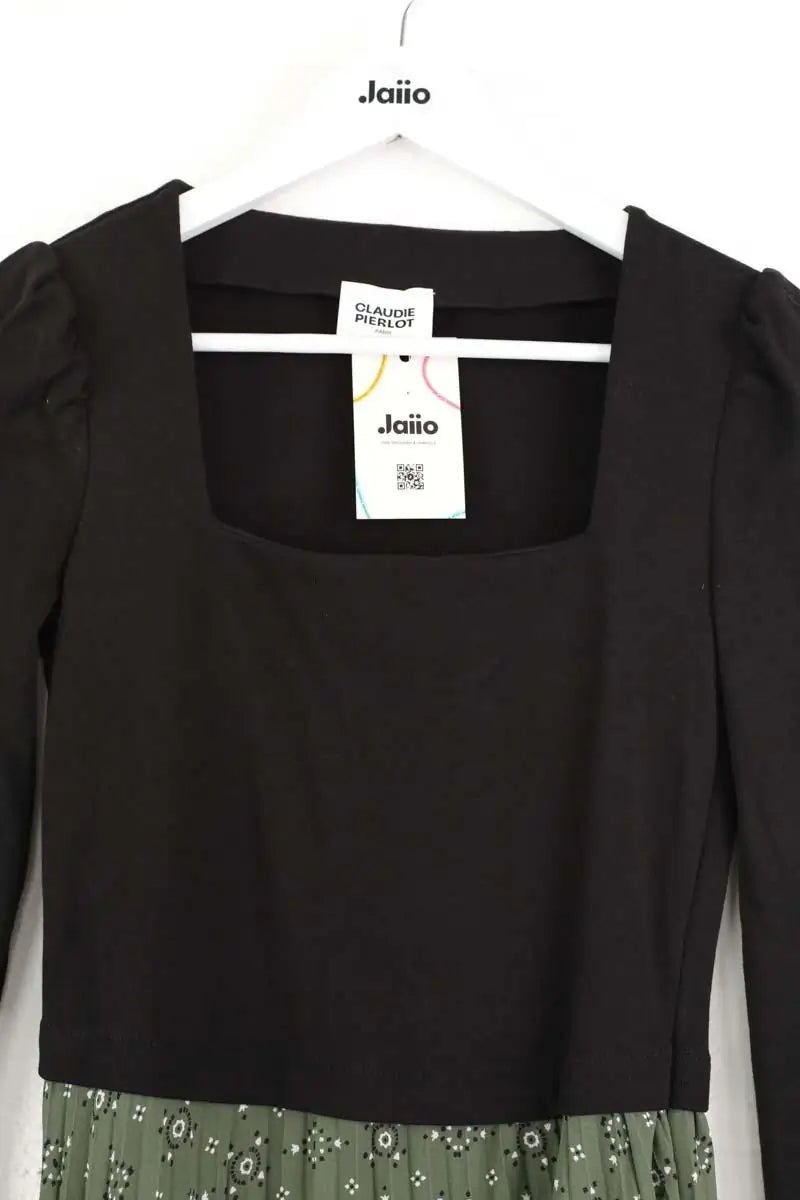Robe Claudie Pierlot Vert en Coton