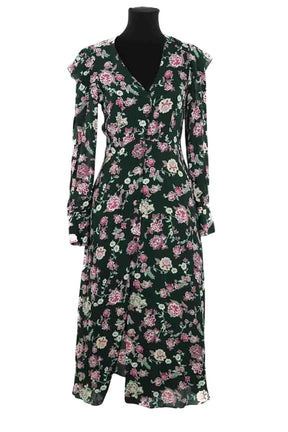 Robe Claudie Pierlot Vert en Viscose, taille S - Seconde Main