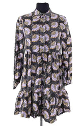 Robe Claudie Pierlot Violet en Coton, taille S - Seconde Main