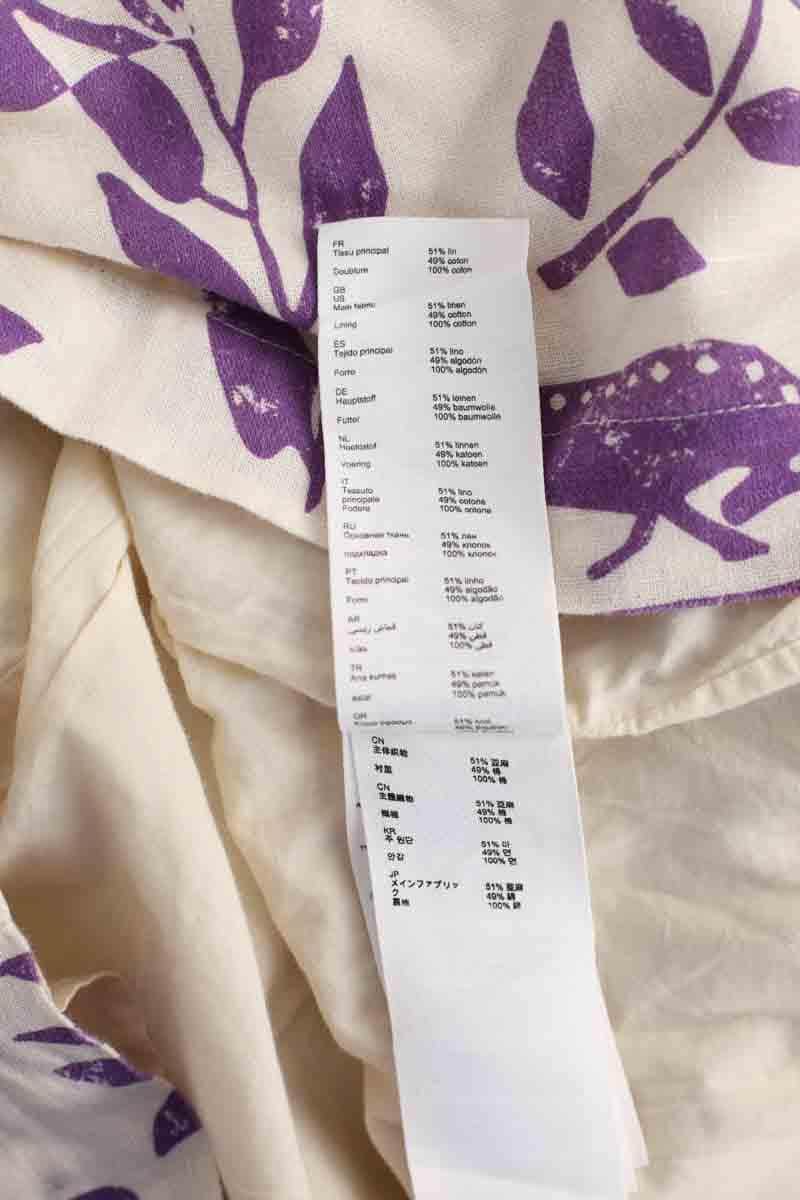 Robe Claudie Pierlot Violet en Lin