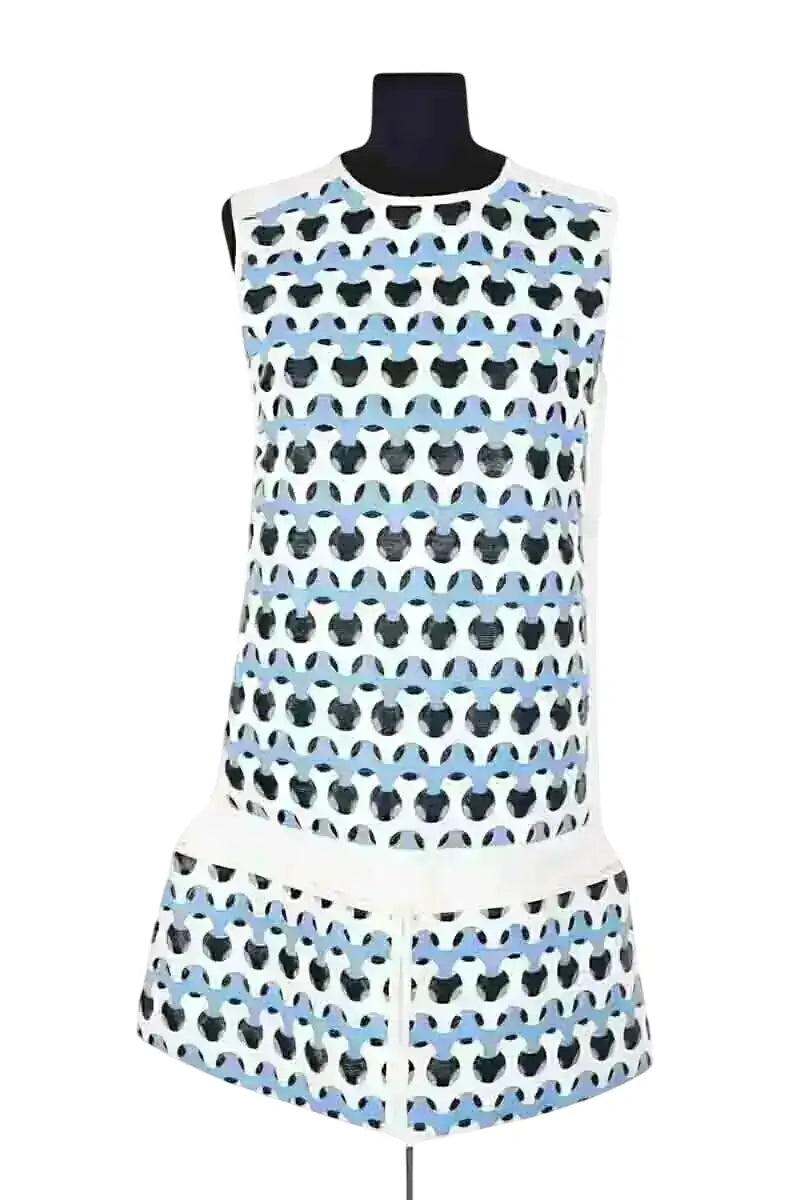 Robe Courrèges Bleu en Coton, taille M - Seconde Main