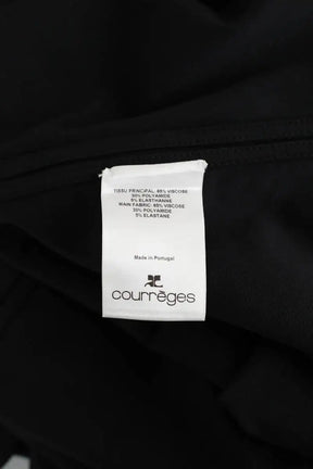 Robe Courrèges Diamond cut out technical dress Noir en Polyamide