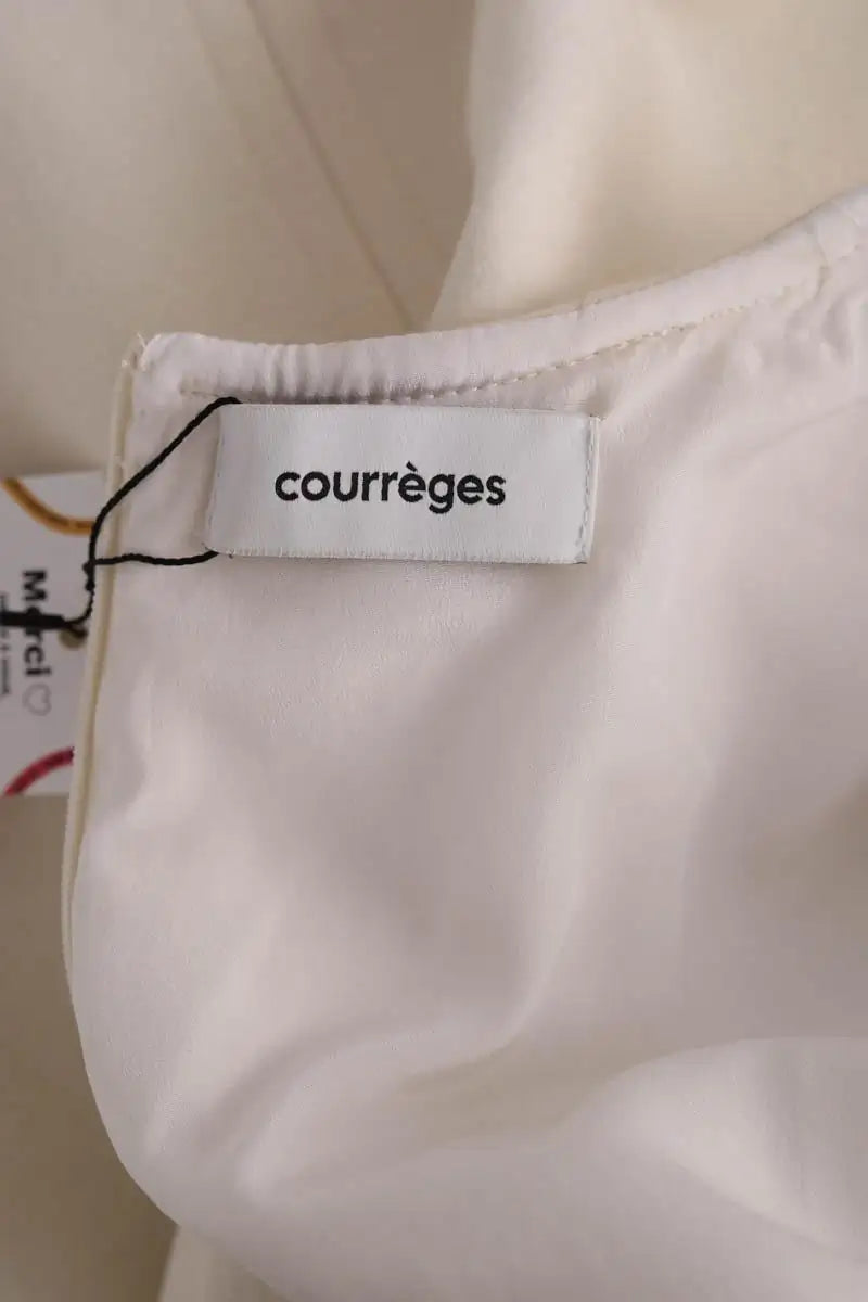 Robe Courrèges Ecru en Laine