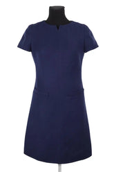 Robe Courrèges Marine en Laine, taille S - Seconde Main