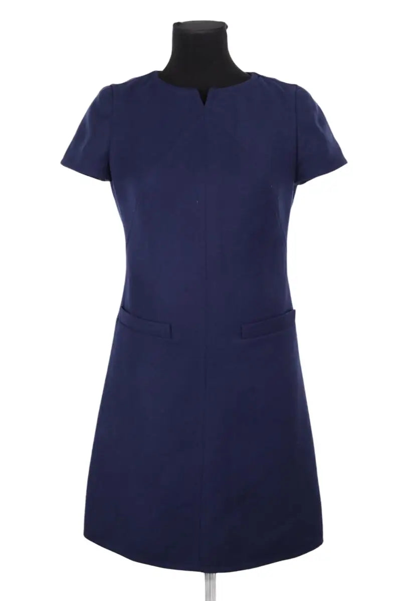Robe Courrèges Marine en Laine, taille S - Seconde Main