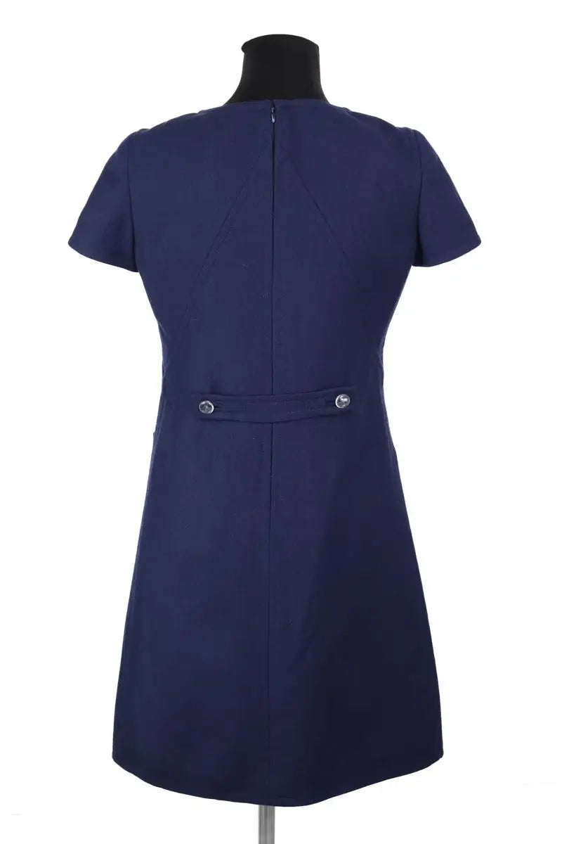 Robe Courrèges Marine en Laine