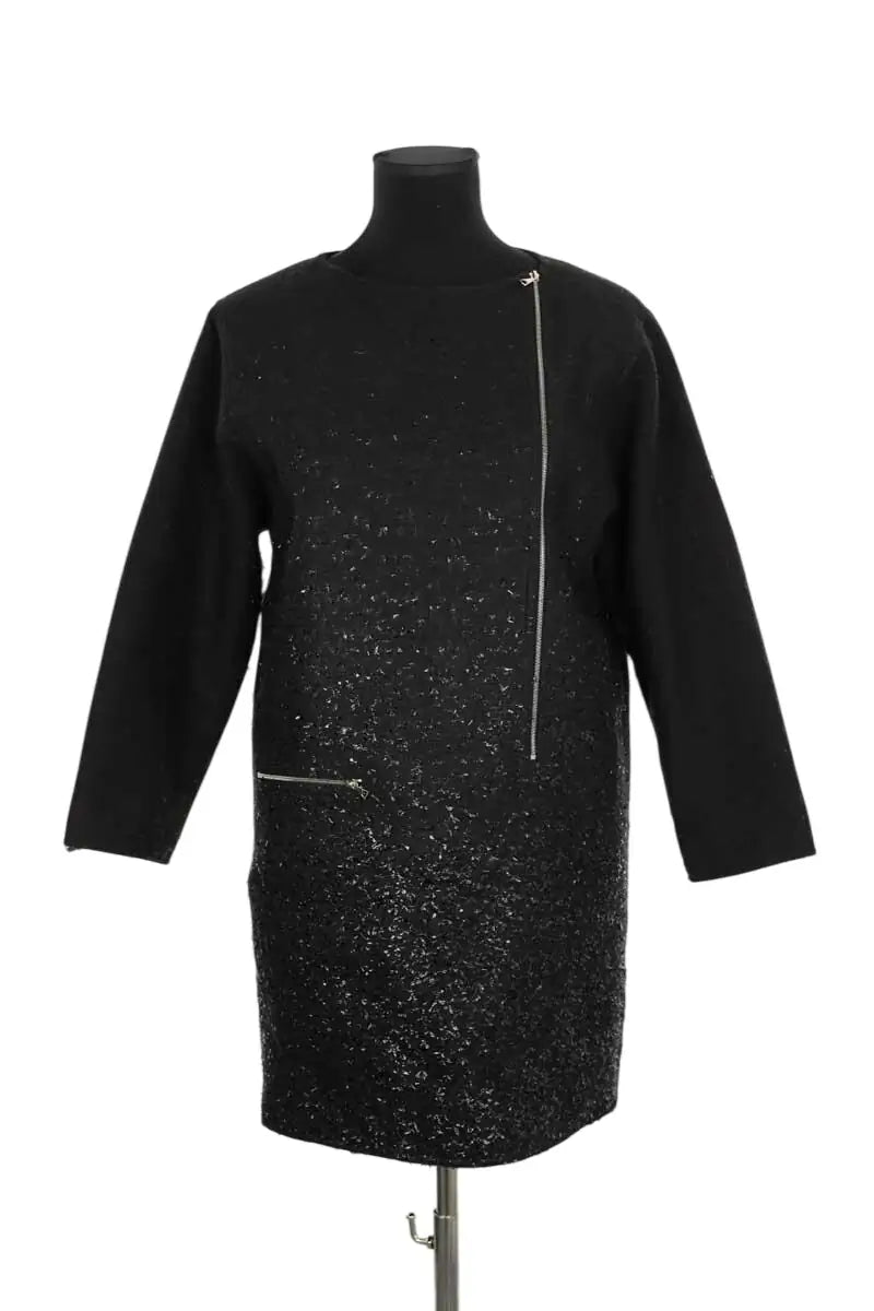 Robe Courrèges Noir en Laine, taille L - Seconde Main