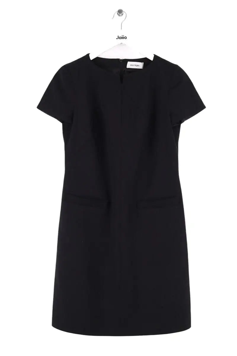 Robe Courrèges Noir en Laine, taille S - Seconde Main