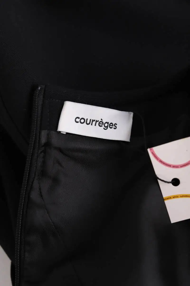 Robe Courrèges Noir en Laine