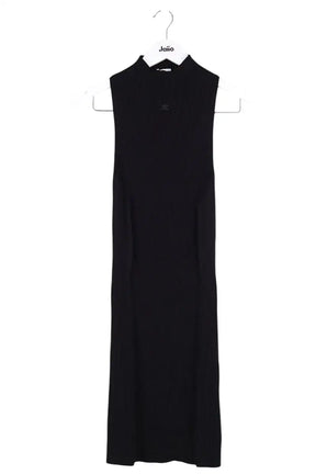 Robe Courrèges Noir en Viscose, taille M - Seconde Main