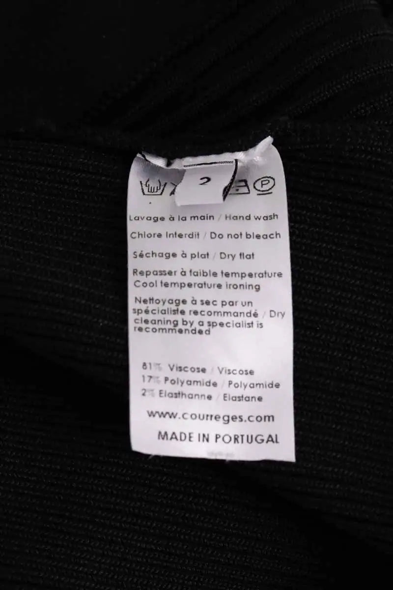 Robe Courrèges Noir en Viscose