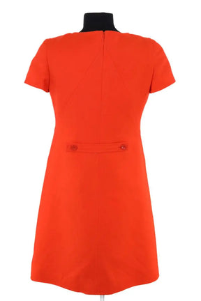 Robe Courrèges Orange en Soie