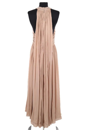 Robe de cérémonie Elie Saab Beige en Viscose