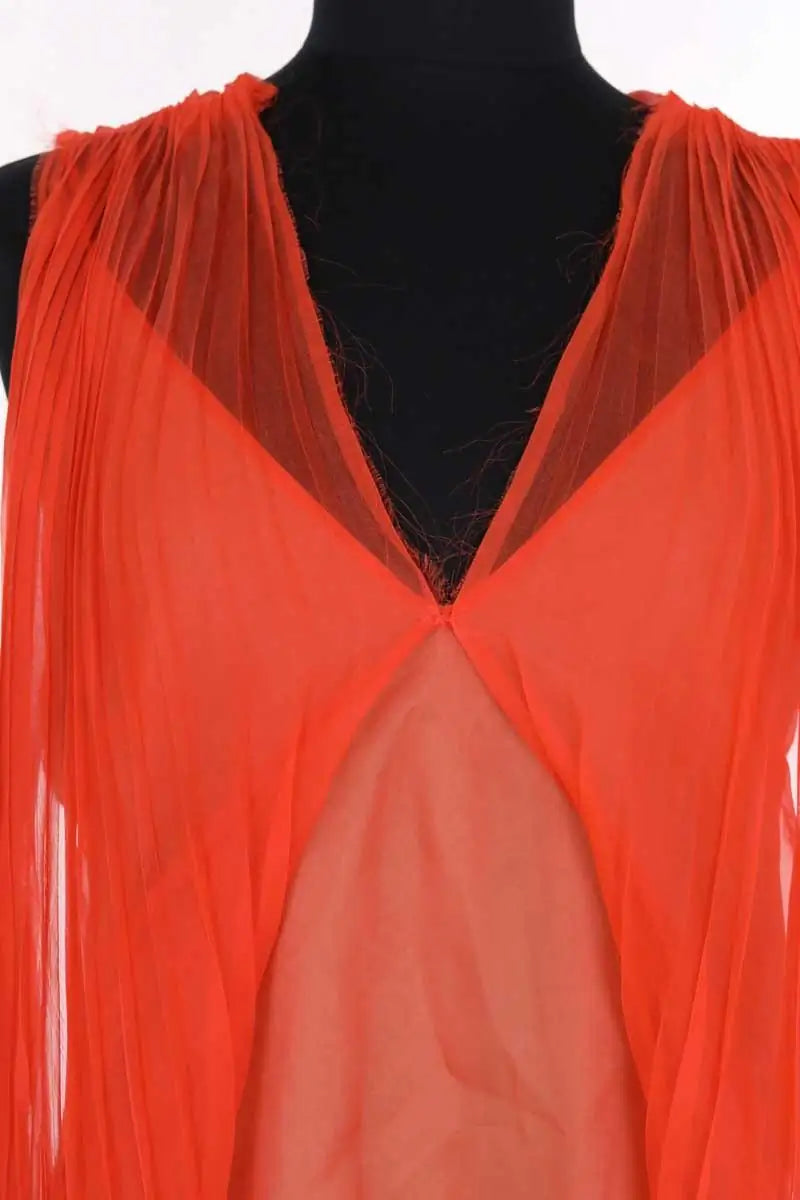 Robe de cérémonie Lanvin Orange en Soie