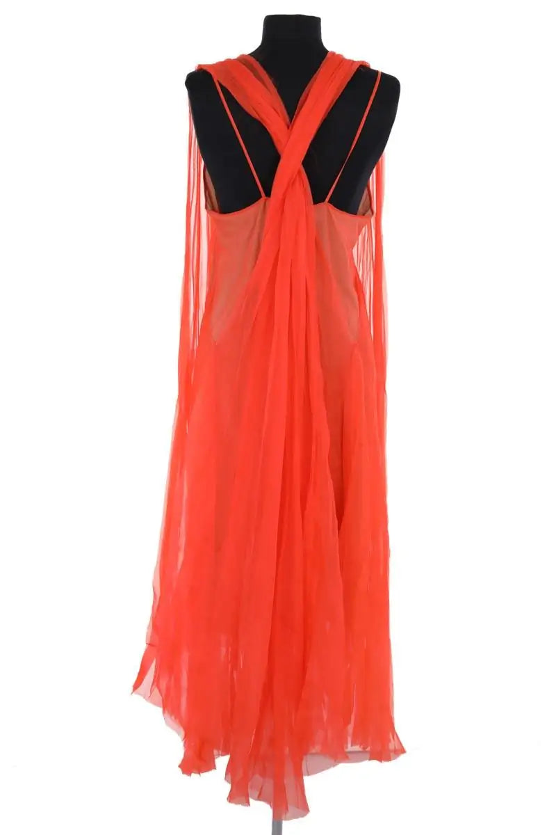 Robe de cérémonie Lanvin Orange en Soie