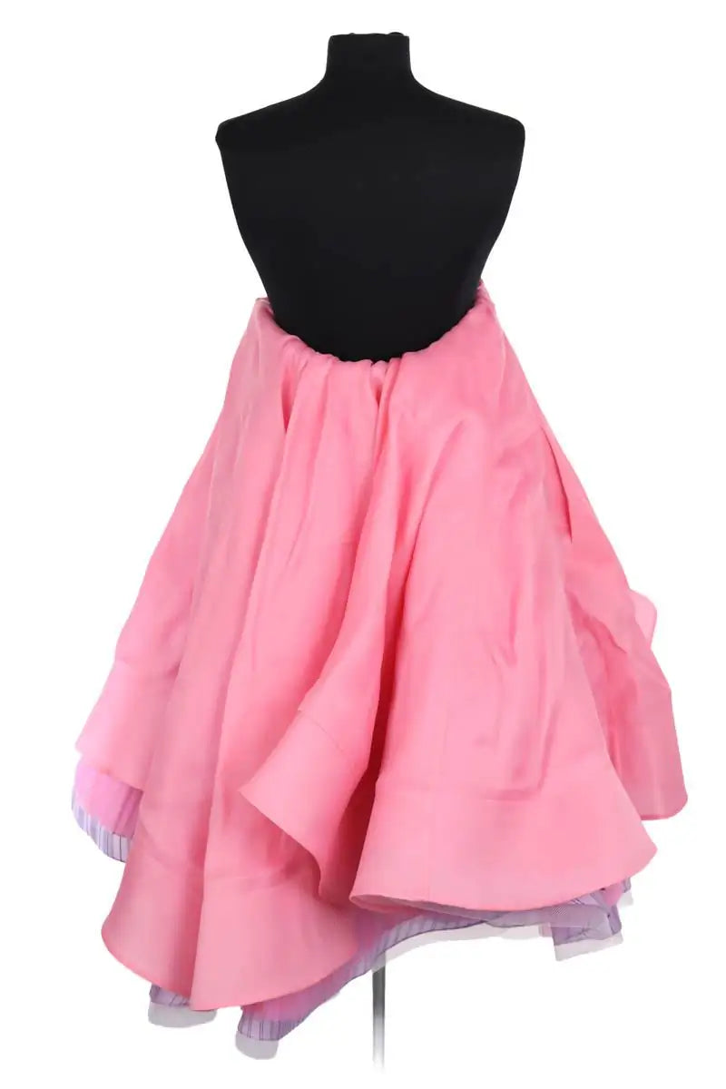 Robe de cérémonie Nina Ricci Défilé été 2020 Rose en Soie
