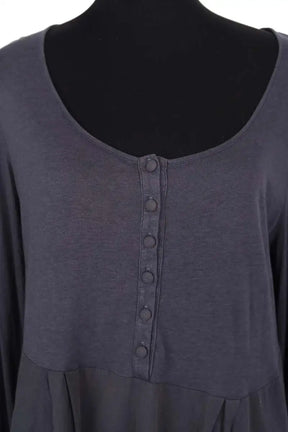 Robe Des Petits Hauts Anthracite en Coton