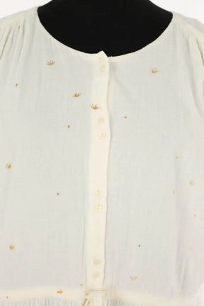 Robe Des Petits Hauts Beige en Coton