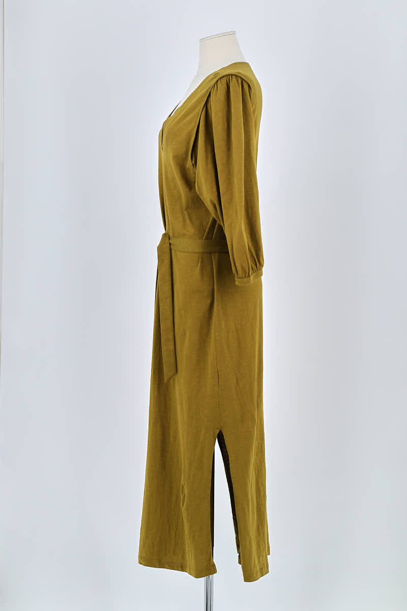 Robe Des Petits Hauts Kaki en Coton