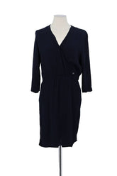 Robe Des Petits Hauts Marine en Viscose, taille S - Seconde Main