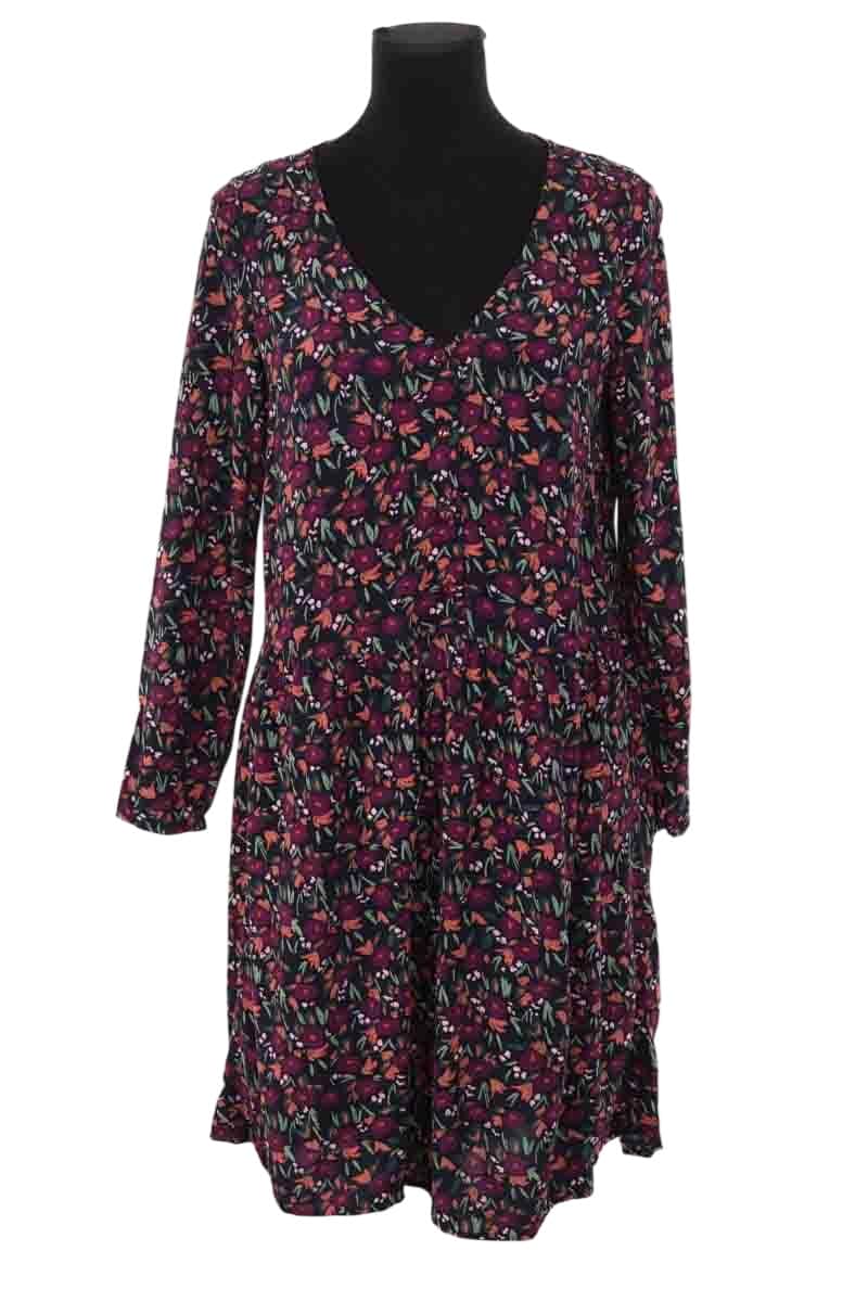 Robe Des Petits Hauts Noir en Viscose, taille XS - Seconde Main
