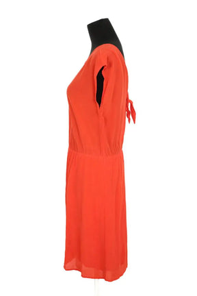 Robe Des Petits Hauts Orange en Soie
