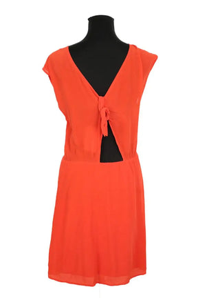 Robe Des Petits Hauts Orange en Soie