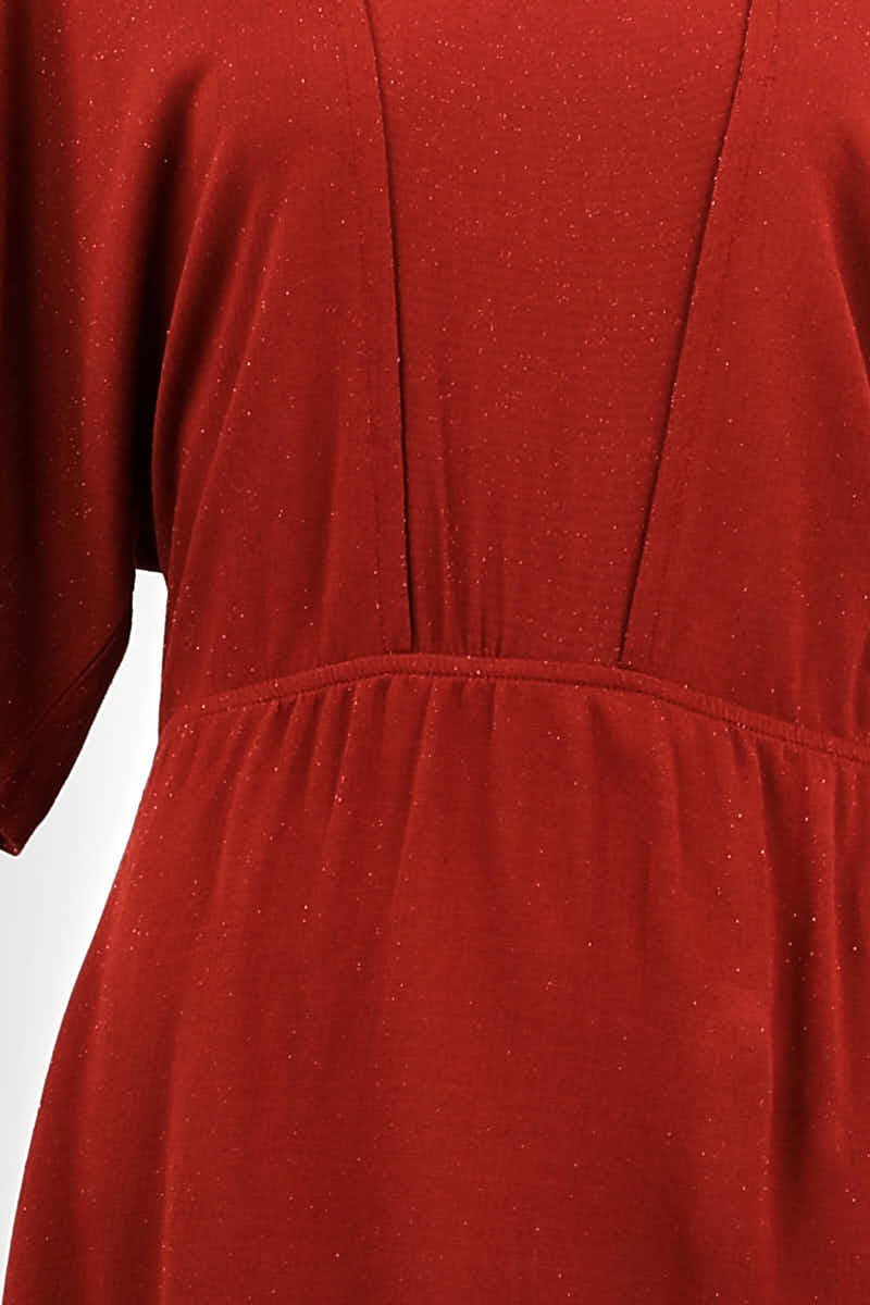 Robe Des Petits Hauts Rouge en Viscose
