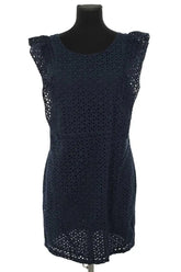 Robe Des Petits Hauts Sabine Marine en Coton, taille L - Seconde Main