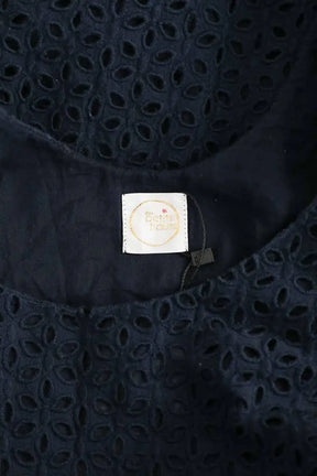 Robe Des Petits Hauts Sabine Marine en Coton