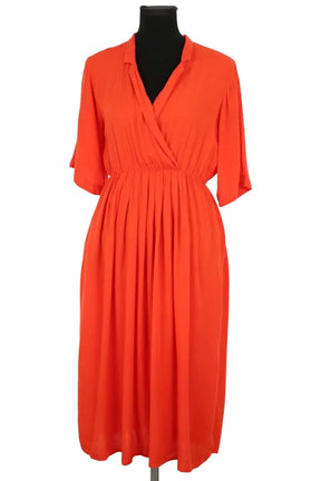 Robe Des Petits Hauts Satako Orange en Synthétique, taille XS - Seconde Main