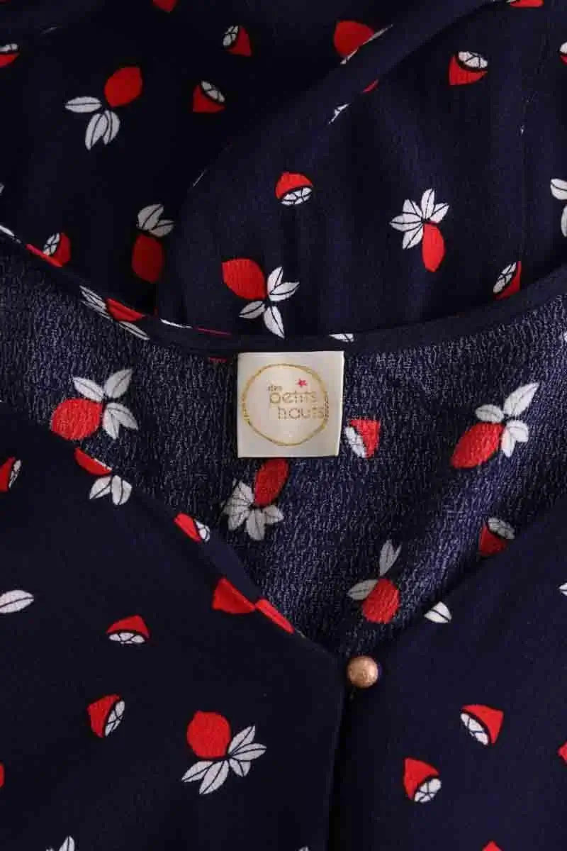 Robe Des Petits Hauts Tokyo Bleu en Viscose