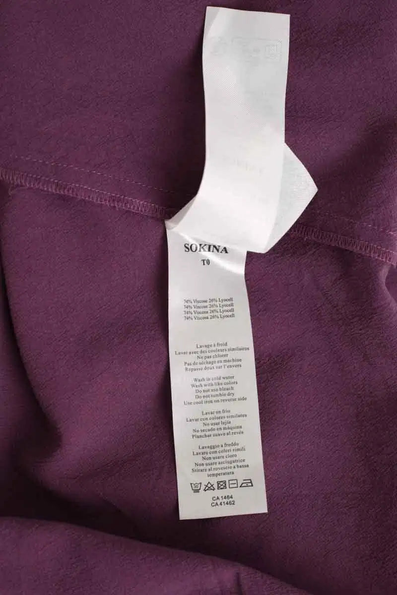 Robe Des Petits Hauts Violet en Viscose