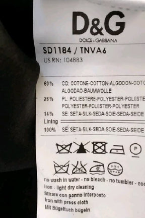 Robe D&G Noir en Coton